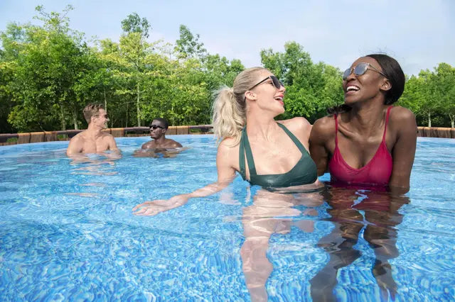 Piscine hors sol ronde Power Steel™ Swim Vista motif bois 549 x 122 cm